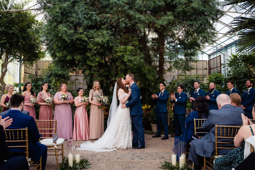 Phoenix Wedding Photography of an outdoor ceremony in a beautiful garden